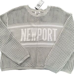 *New with tags** Gray Newport Sweater by Hooked Up